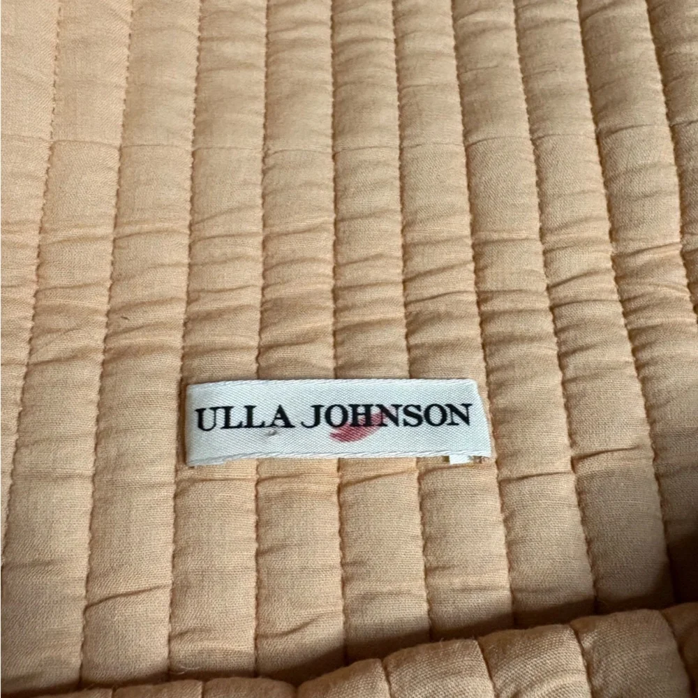 EUC Ulla Johnson- Leopard Print Foldover Quilted Cloth Clutch with Tassel